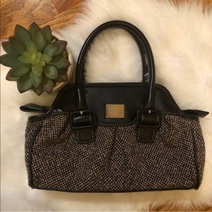 👜 Liz Claiborne ~ Charming Tweed Baguette Purse